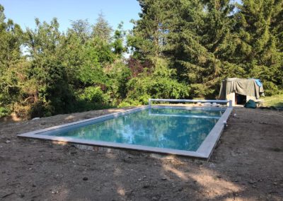 Construction de piscine béton vers La Talaudière